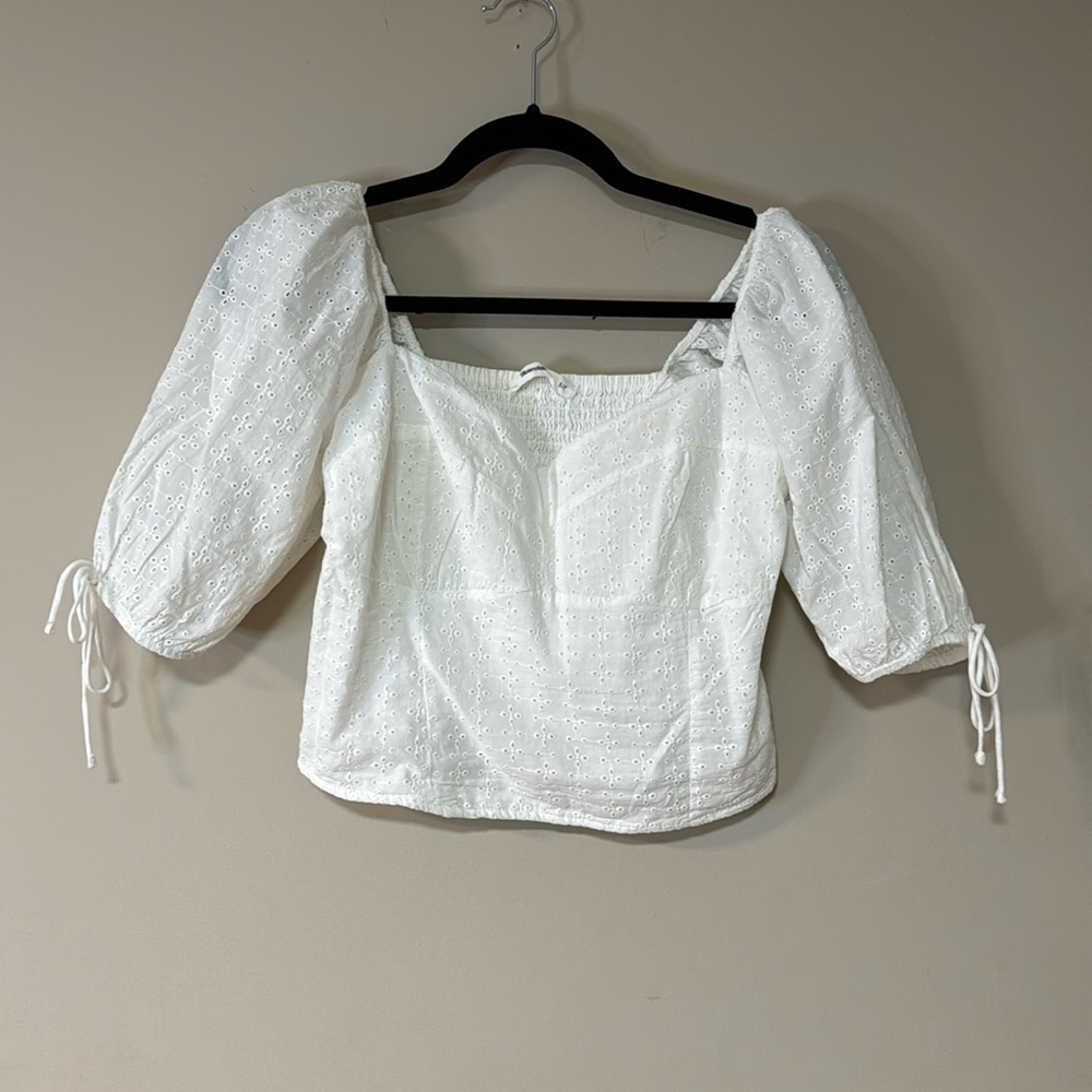 [S] Bluenotes Eyelet Top